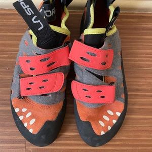 La Sportiva rock climbing shoes!